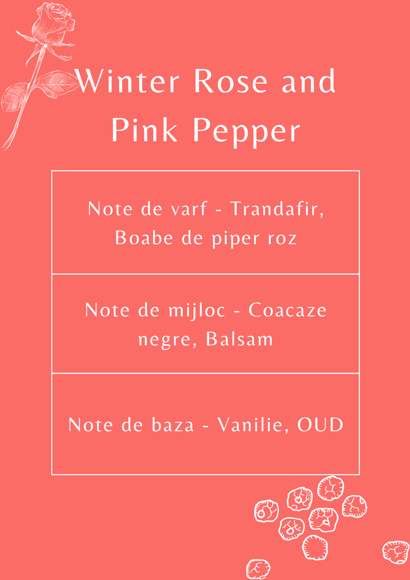 Ulei parfumat Winter Rose and Pink Pepper