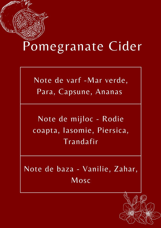 Pomegranate cider lumanari parfumate ulei parfumat parfumant ceara soia supply lab