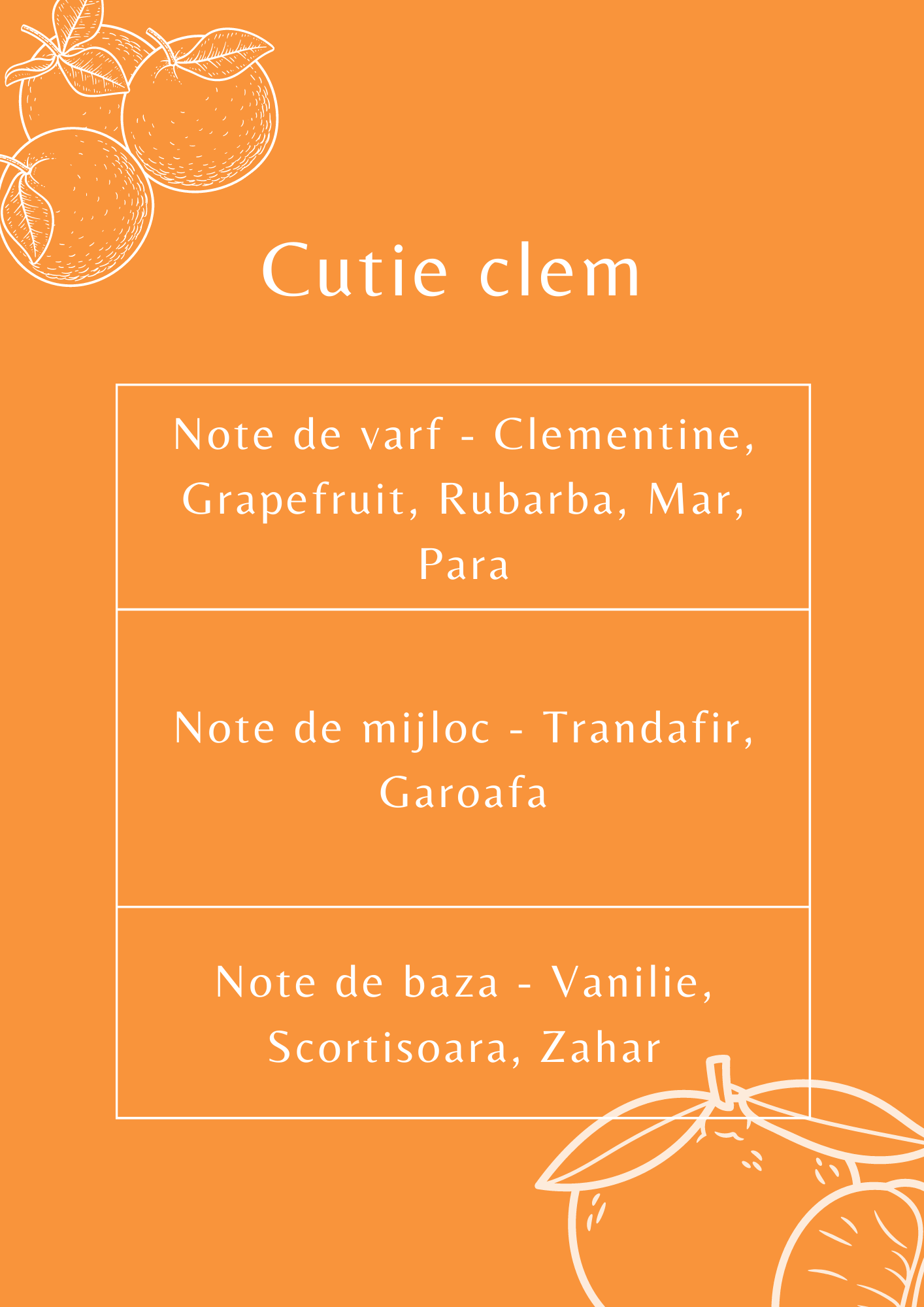 Ulei Parfumat Cutie Clementine