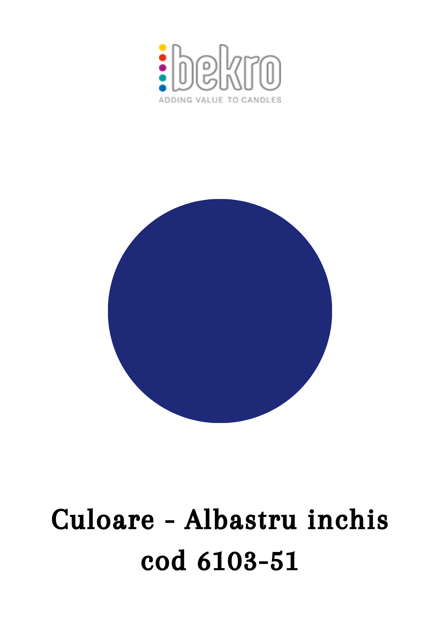 Colorant ceara Bekro Albastru inchis cod 6103-51