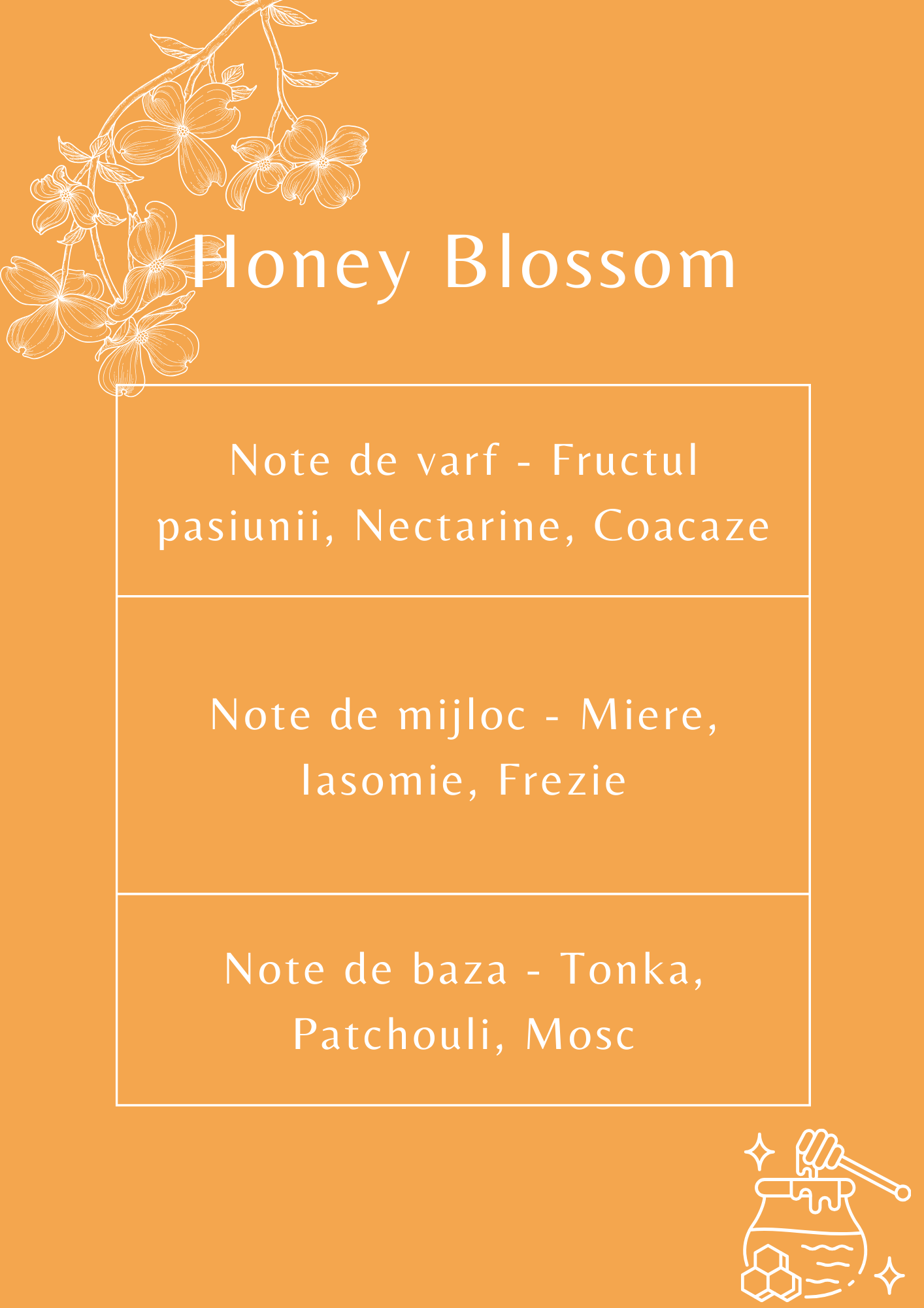 honey blossom miere flori parfum lumanari ceara soia