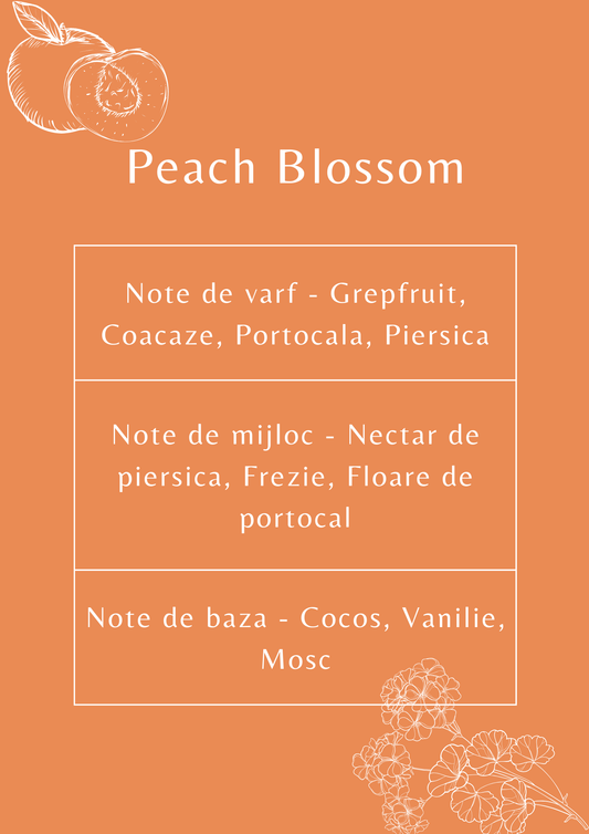 ulei parfumat lumanari parfum lumanari piersica flori ceara de soia