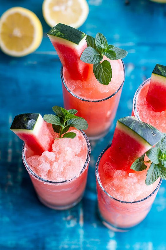  Watermelon Lemonade -  Note:  - Pepene Rosu, Lime, Mac - Lamaie, Mandarina, Zahar - Vanilie, Mosc